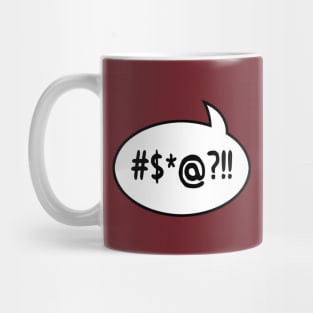 Profanity Word Balloon Mug